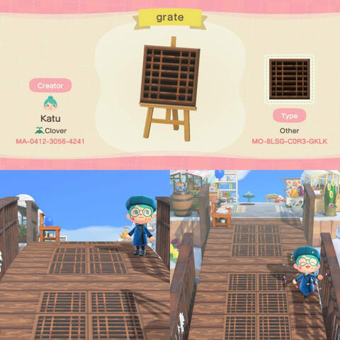 Wooden grate