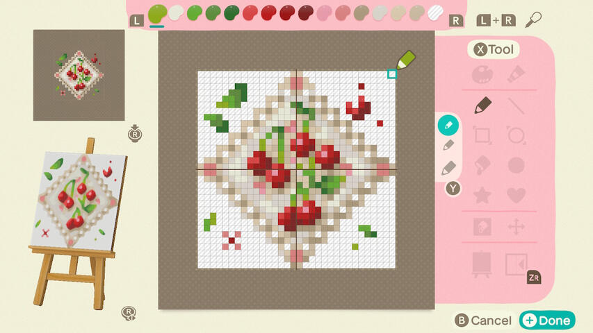Cherry picking handkerchief